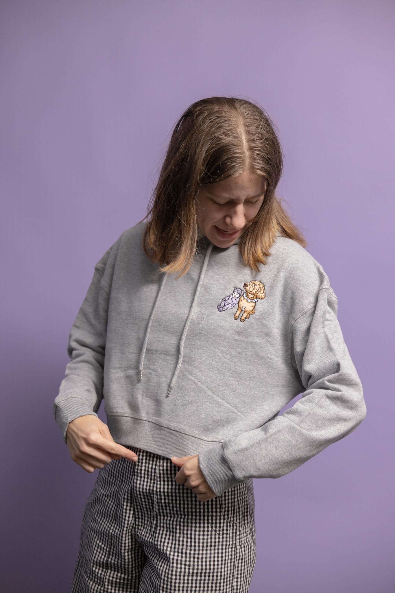 CUSTOM WOMEN'S CROP HOODIE