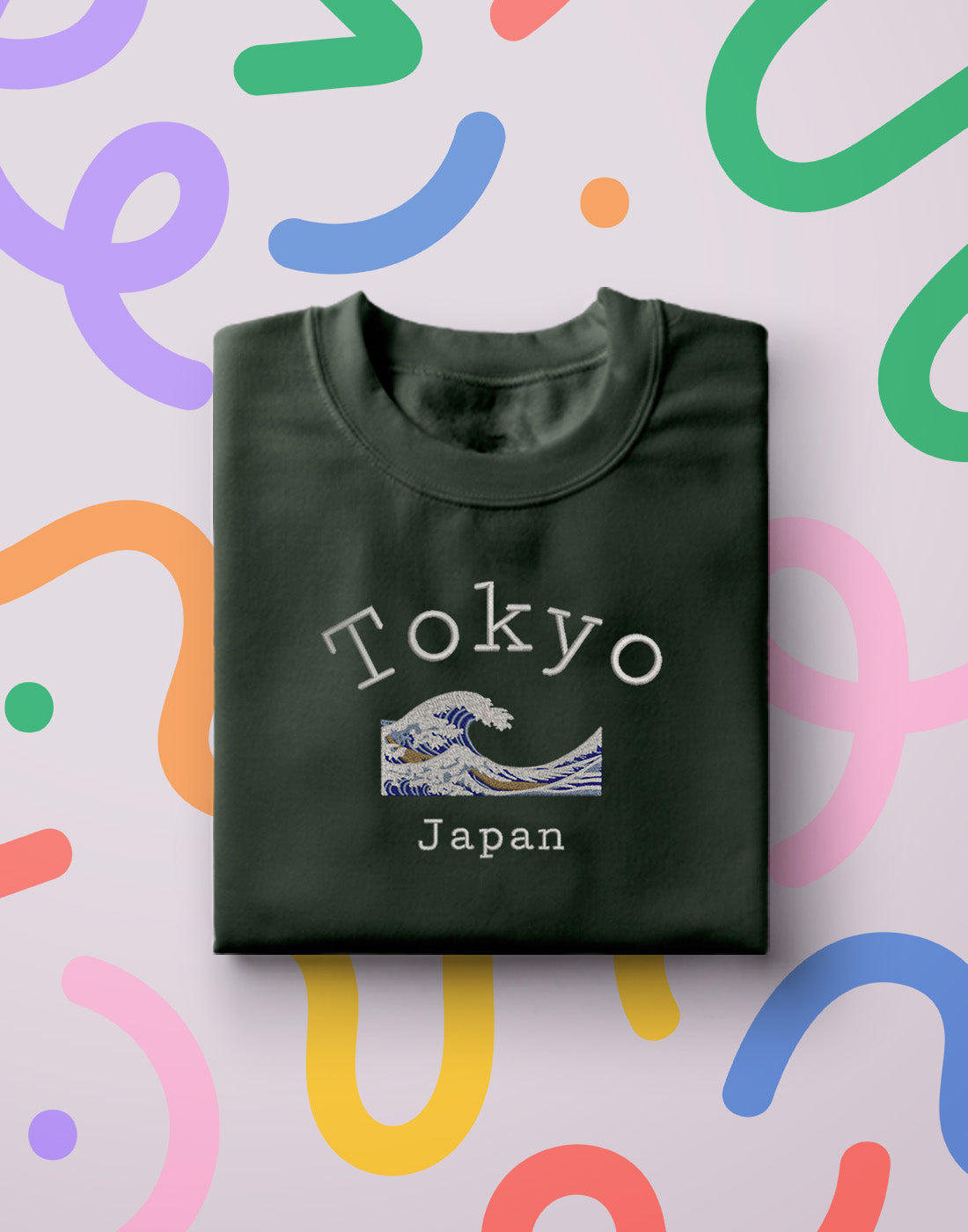 The Great Wave off Kanagawa Crewneck