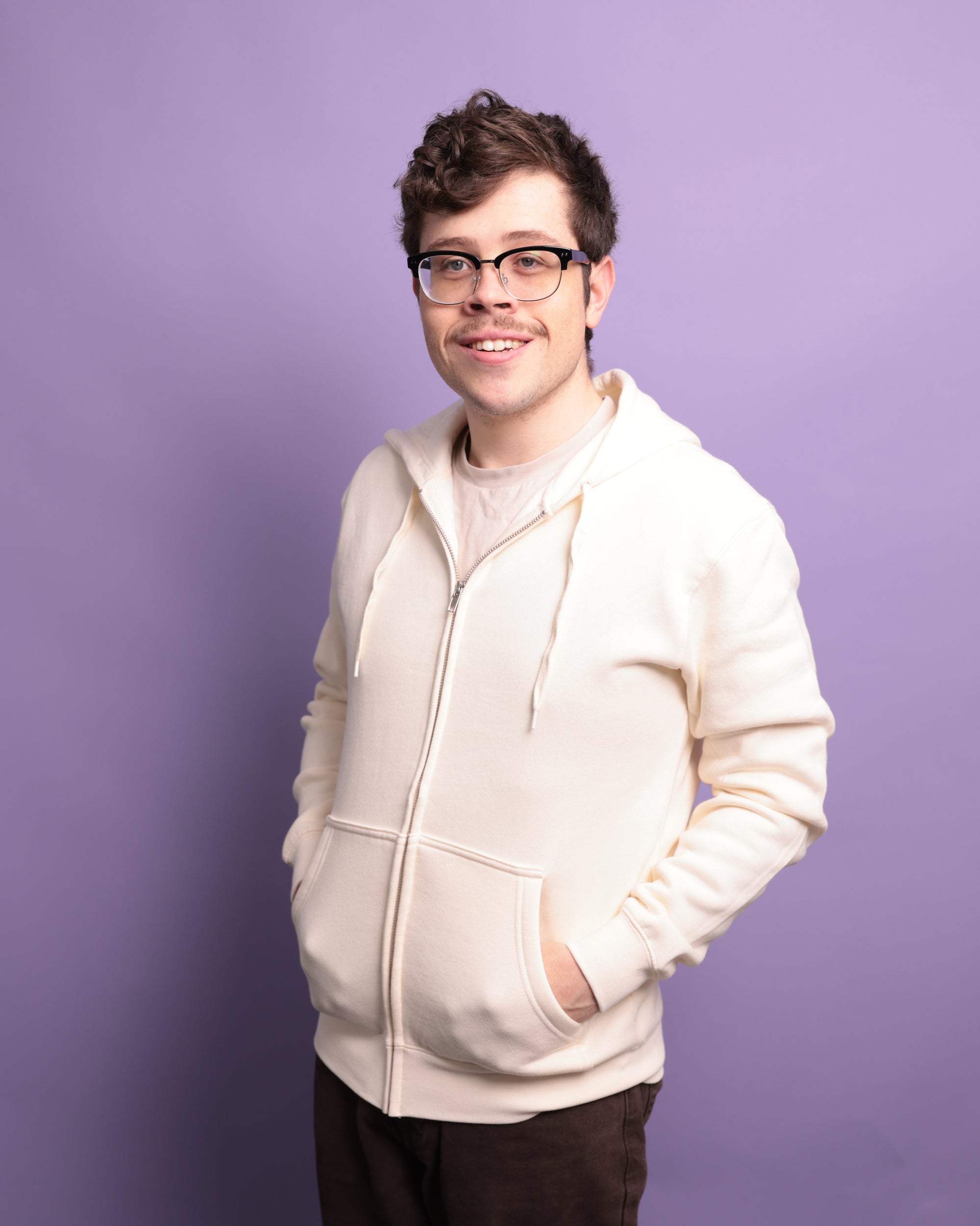 CUSTOM Zip Hoodie - Ecru
